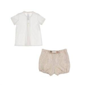 NEW TARTALETA boy's david bloomer set in beige